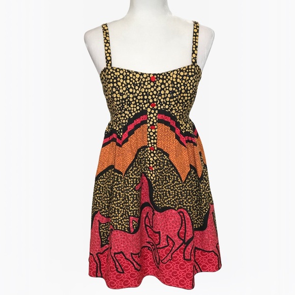 Anna Sui Dresses & Skirts - Anna Sui Rare Horses Print Mini Dress - 4/6